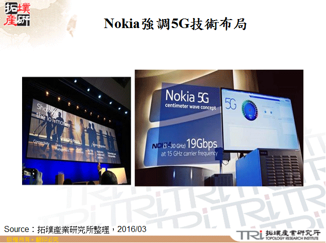 Nokia強調5G技術布局