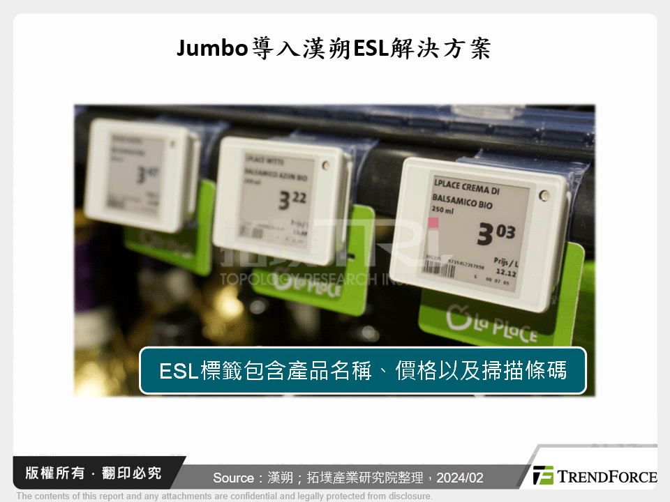 Jumbo導入漢朔ESL解決方案