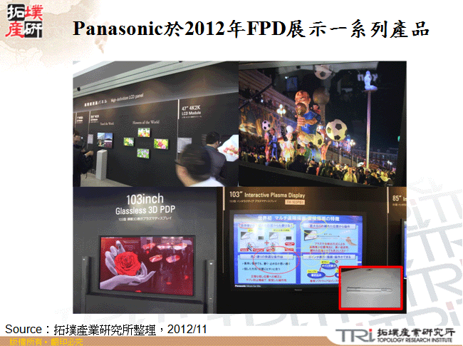 Panasonic於2012年FPD展示一系列產品